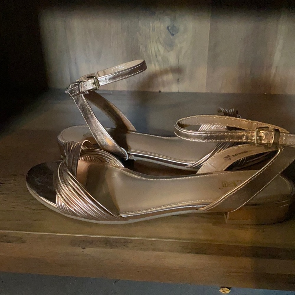 New with Tags, Rose Gold Sandals. Size 10.